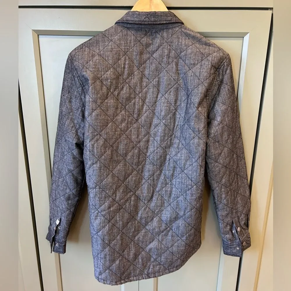 Sovereign Code Men’s Gray Quilted Snap Jacket
